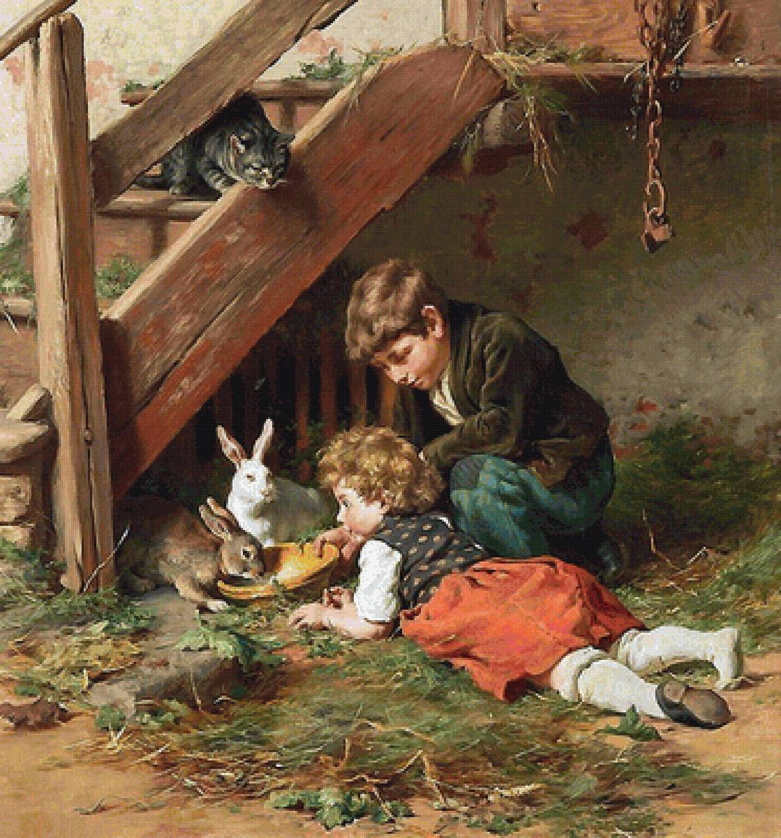 Кормление во второй половине дня. - предпросмотр