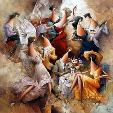 Схема вышивки «танец»