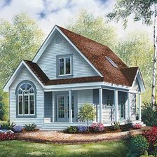 Схема вышивки «Домик»