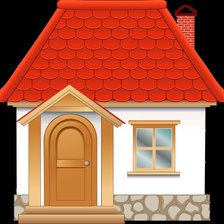 Схема вышивки «Домик»