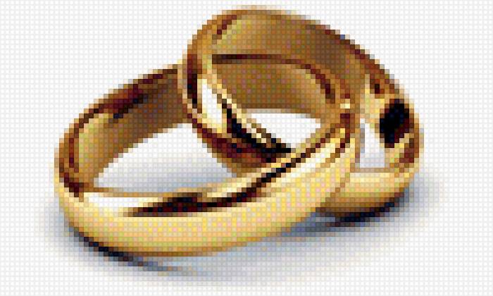 Кольцо - переплетение, кольцо, переплетено, обручальное - предпросмотр