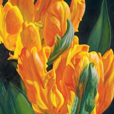 Схема вышивки «ТЮЛЬПАНЫ»