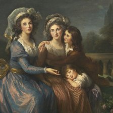 Схема вышивки «Элизабет-Луиз Виже Лебрен - Маркиза де Пезай, и маркиза де Руж с»