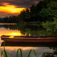 Схема вышивки «Утро на озере»