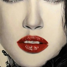 Схема вышивки «Девушка»