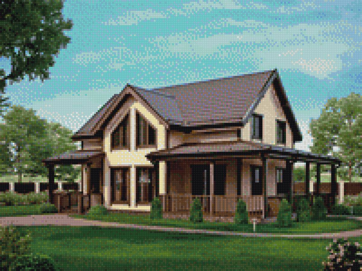 Домик - дом, красивый - предпросмотр