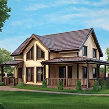 Схема вышивки «Домик»