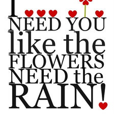 Схема вышивки «I need You»