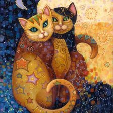 Схема вышивки «Котейки»