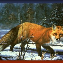 Схема вышивки «Лиса»