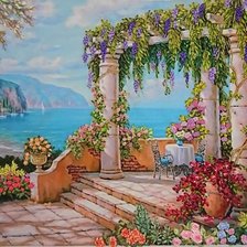 Схема вышивки «С видом на море»