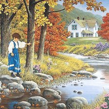 Схема вышивки «ПО КАМЕШКАМ»