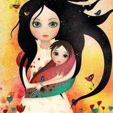 Схема вышивки «Mother and child»