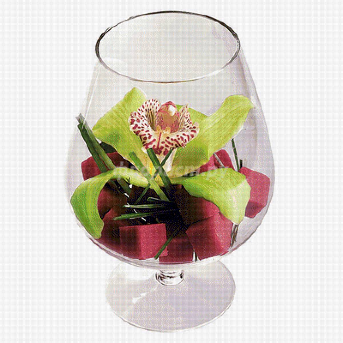 Bicchiere fiore - fiori - предпросмотр