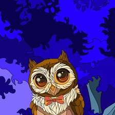 Схема вышивки «Сова»