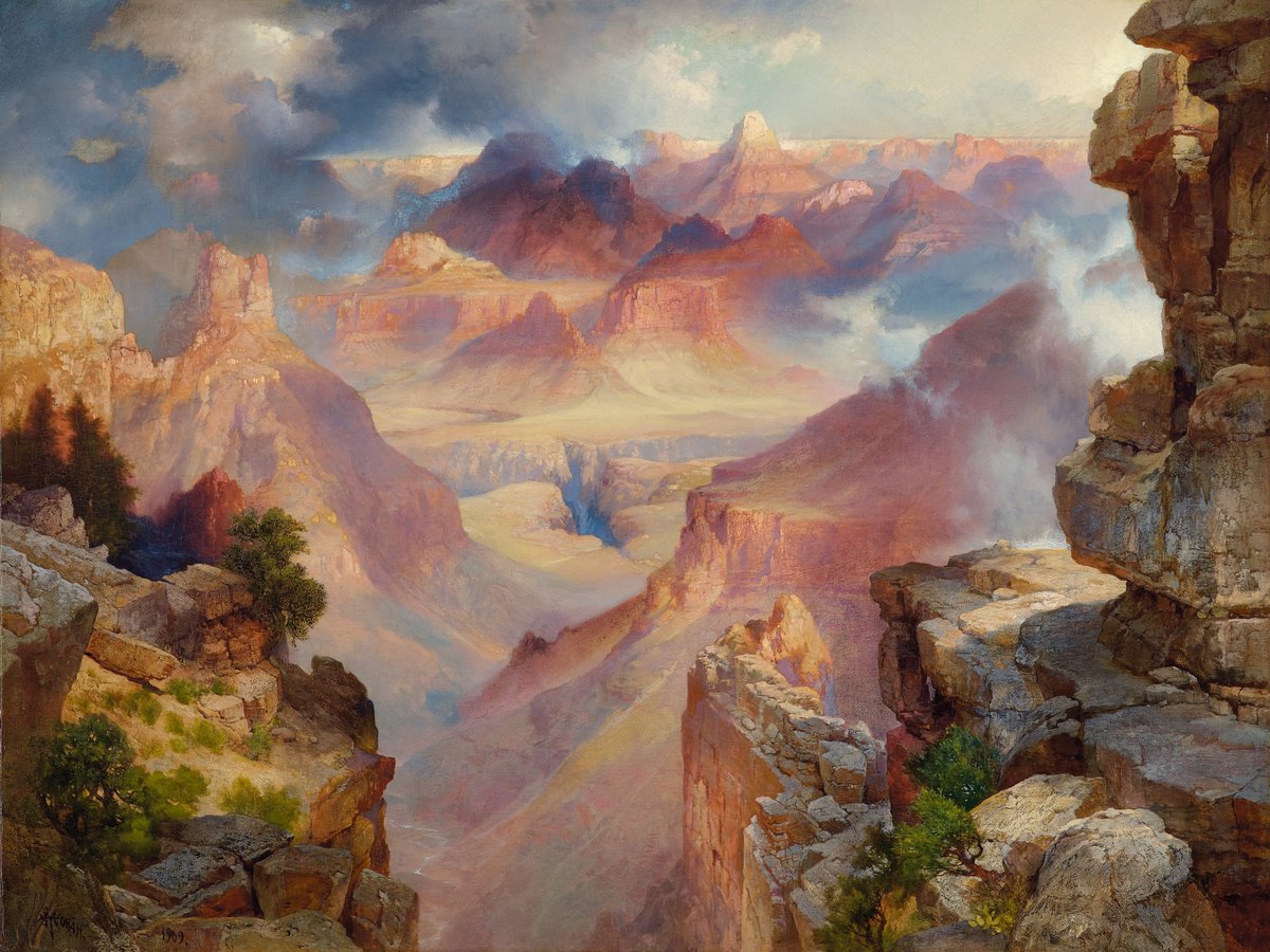 Grand Canyon. - thomas moran painter.landscape. - оригинал