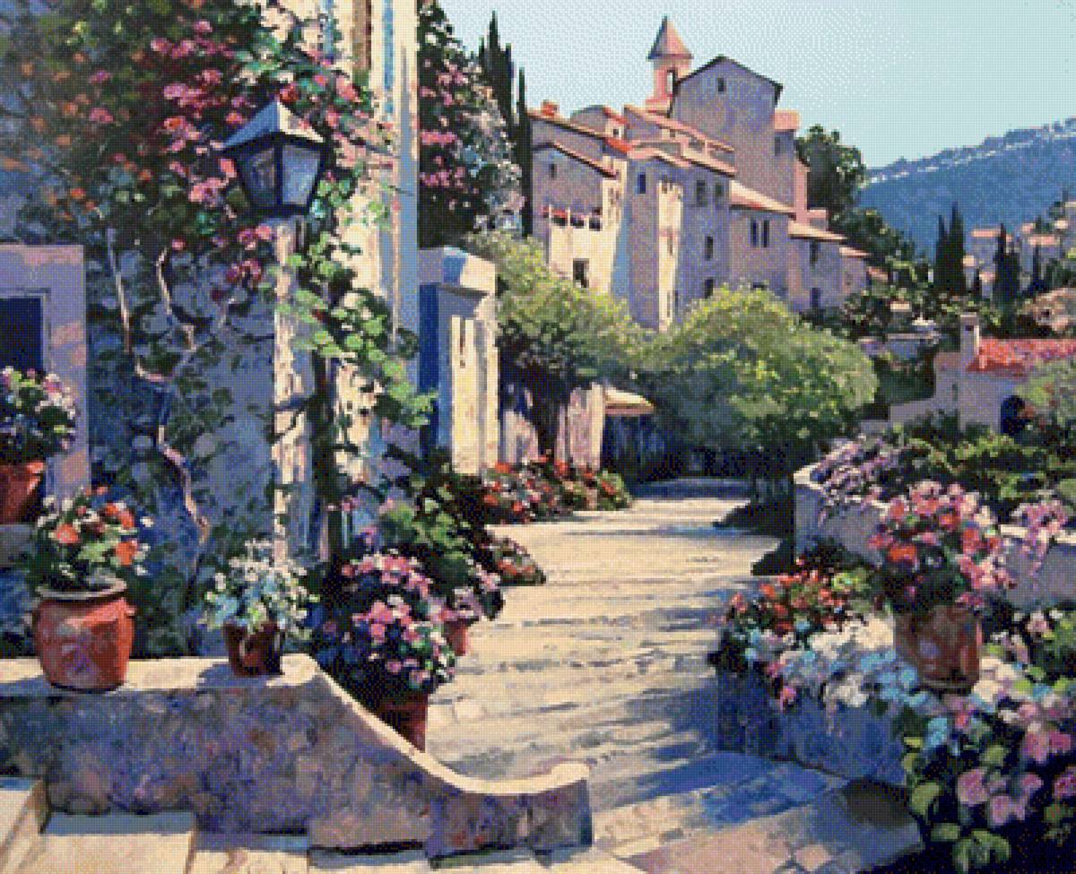 Howard Old World Charm. - howard behrens paintings.flowers and gardens. - предпросмотр