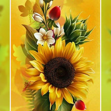 Схема вышивки «Солнечный букет»