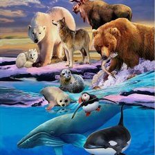 Схема вышивки «Серия "Мир животных" - 3»