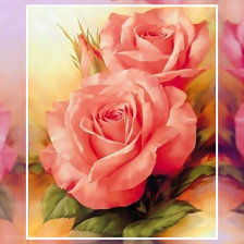 Схема вышивки «Розы»