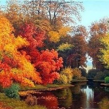 Схема вышивки «пейзаж»