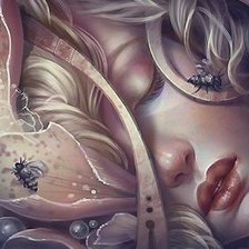 Схема вышивки «Девушка»