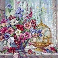 Схема вышивки «Victorian Blossoms.»