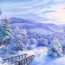 Схема вышивки «Зима»