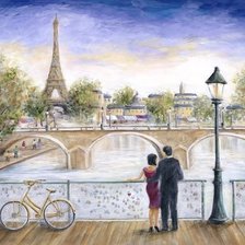 Схема вышивки «Locked in Love.»