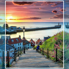 Схема вышивки «Пейзаж у моря»