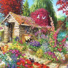 Схема вышивки «НА ДАЧЕ»