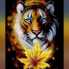 Схема вышивки «Тигр»