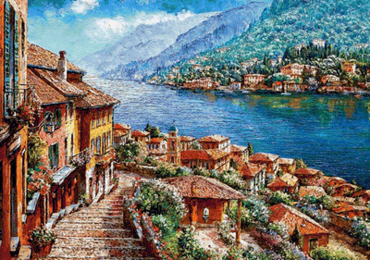 Como Lake. (Lombardy). - landscapes.scenarys. - предпросмотр