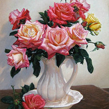 Схема вышивки «Розы»