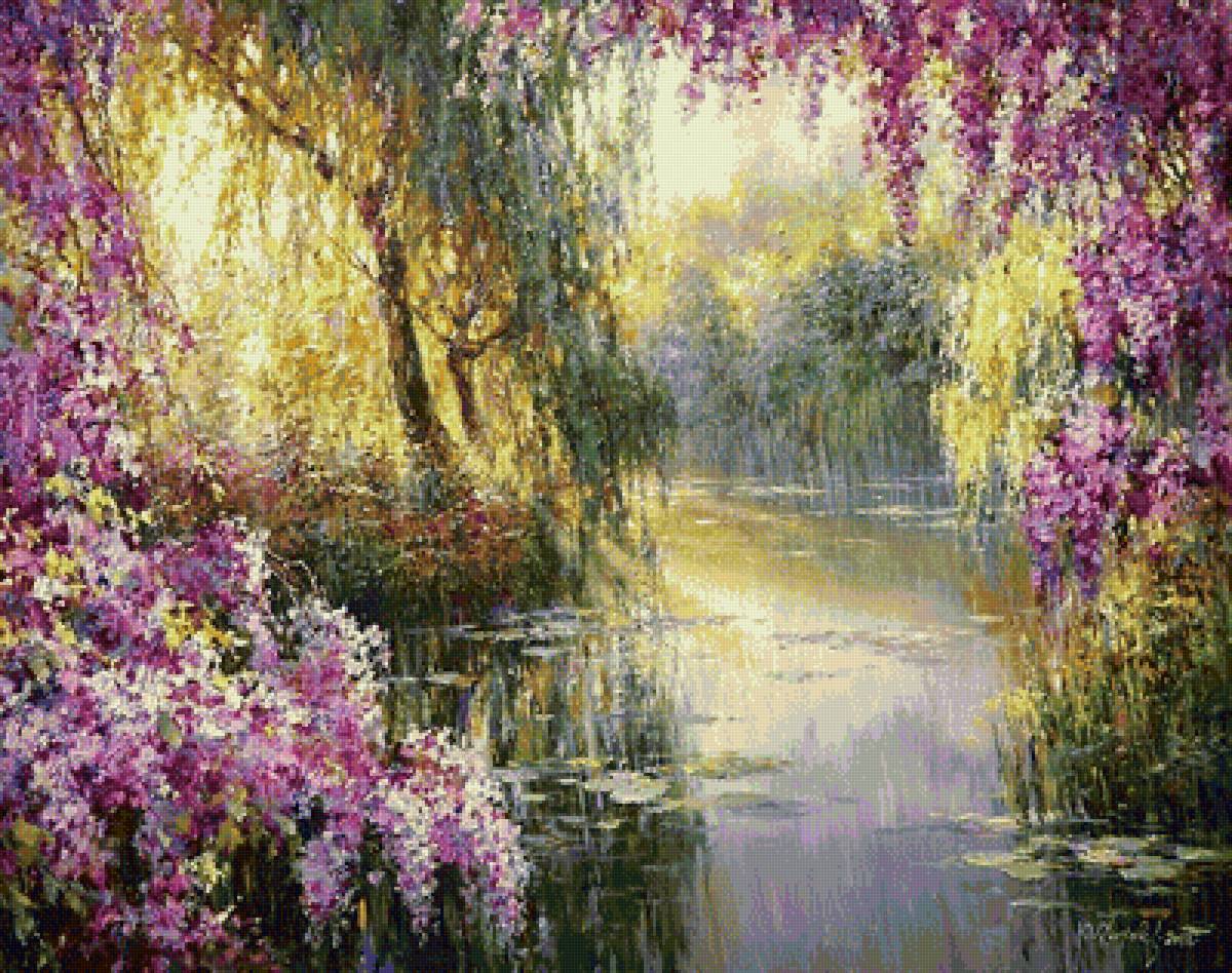 Художник — Юрий Обуховский - художник, цветы, пейзаж - предпросмотр