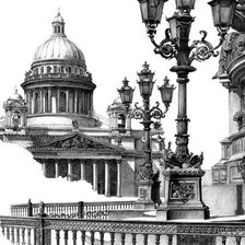 Схема вышивки «пейзаж»