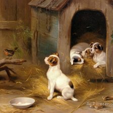 Схема вышивки «деревенский двор»