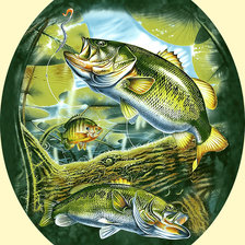 Схема вышивки «Серия "Рыбалка и охота"»