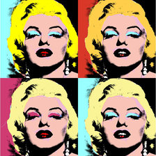 Схема вышивки «Мерилин Енди Уорхола»