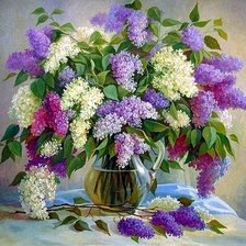 Схема вышивки «цветы»