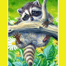 Схема вышивки «Крошка Енот»