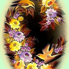 Схема вышивки «Цветочный орнамент4»