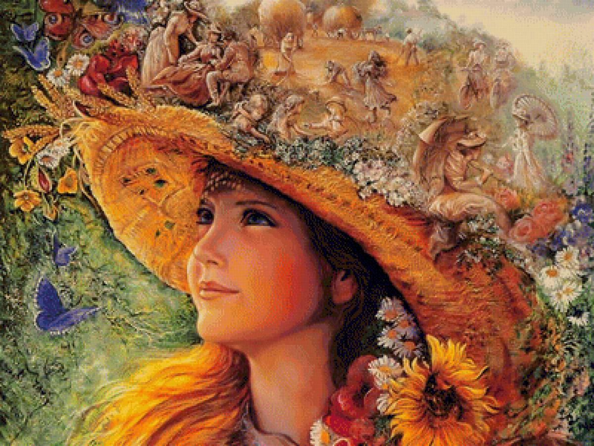 Girl In The Straw Hat. - josephine wall art. - предпросмотр