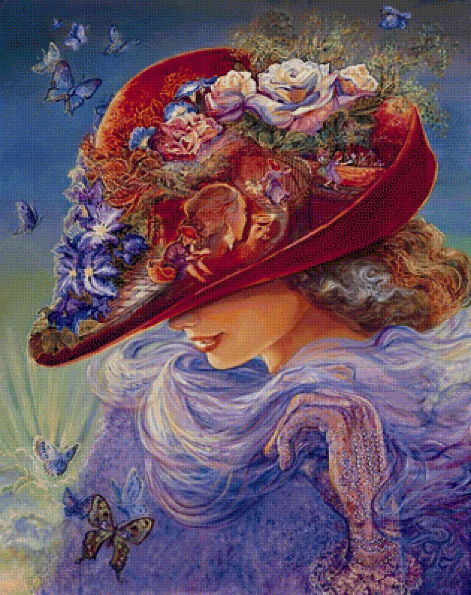The Red Hat 1. - josephine wall art. - предпросмотр