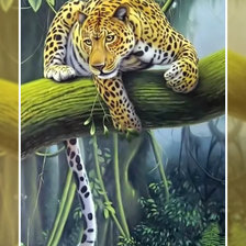 Схема вышивки «Леопард»