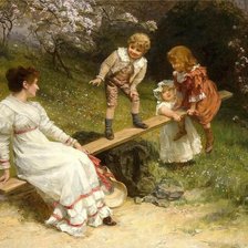 Схема вышивки «Счастливое детство»