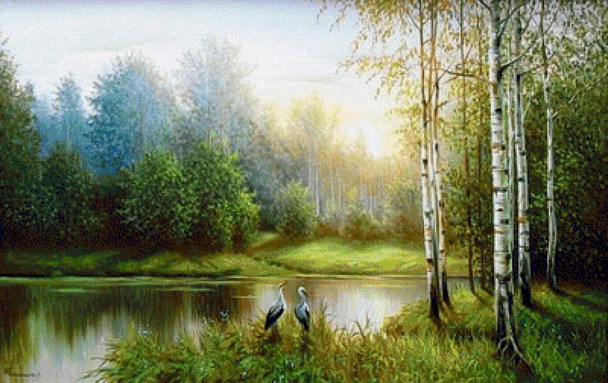 Lakes & Nature. - yuri kornikov painter.landscape.birds. - предпросмотр