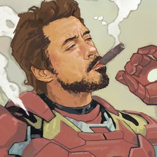 Схема вышивки «Железный человек»