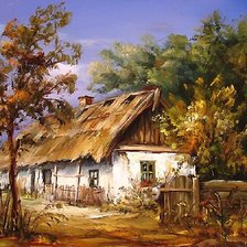 Схема вышивки «СТАРЫЙ ДОМ»