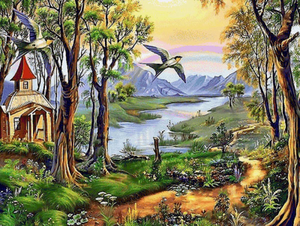 ВЕСЕННИЙ ПЕЙЗАЖ - предпросмотр